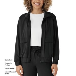 Classic Black Utility Jacket for Women